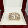 Silver Harry Ivens Morganite & Zircon Cluster Ring Image 6