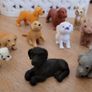 Handmade dog / puppy sets for dolls houses + kennels etc Image 3