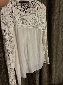 Zara blouse/ L / white