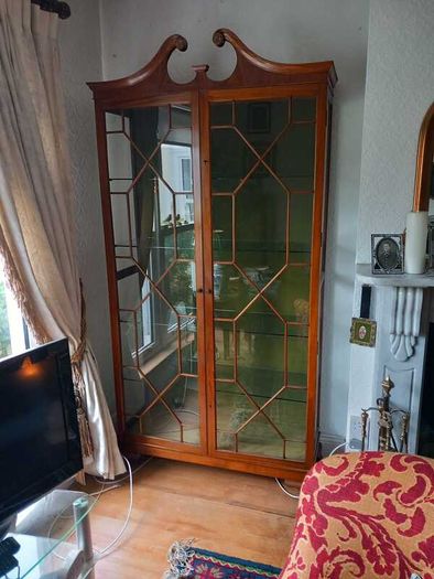 Mahogany display cabinet