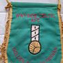 Soccer Fans Wayside Celtic A.f.c Golden Ball Kilternan  This Is A Large Vintage Wayside Soccer Football Embroidered Pennant Image 4
