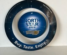 Guinness North Star hanging cardboard showcard (nos)