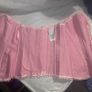 Pink Satin Lace Up Corset Top Image 3