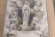 FRAMED HOLLY PRINT OF Rosary Meditations - Pre Vatican 2 - Catholic - Traditional - Holy Rosary Prayer