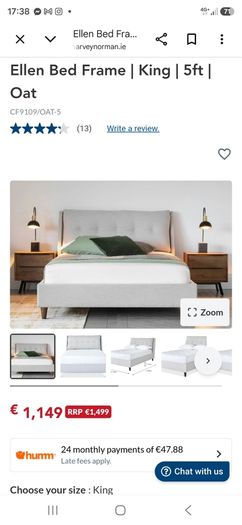 king size bed frame