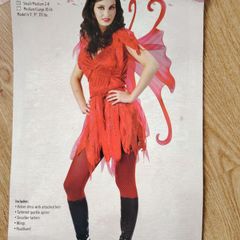 Devilish Fairy Costume Size 8-10