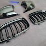 BMW E90 / E91 Lci Kidney Grilles & Mirror Covers Set Brand New Image 2