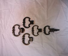 Solid Brass Georgian Drawer Handles.