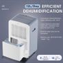 NEW SALE | 12L/D Dehumidifier for Home with Energy Efficient Compressor-HEPA Filter Air Purification, Continuous Drainage, 2.5L Tank, Timer, Sleep Mode, Auto Defrosting, Humidity Target, for Basement Laundry Image 3