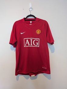 2007/09 Manchester United Home Shirt (M)