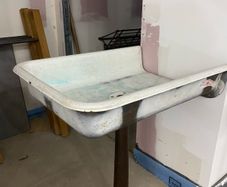 french enamel communal sink for bar/restaurant/