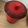Le Creuset Storage Jar (Very Large with Sealed Lid) RED Image 2