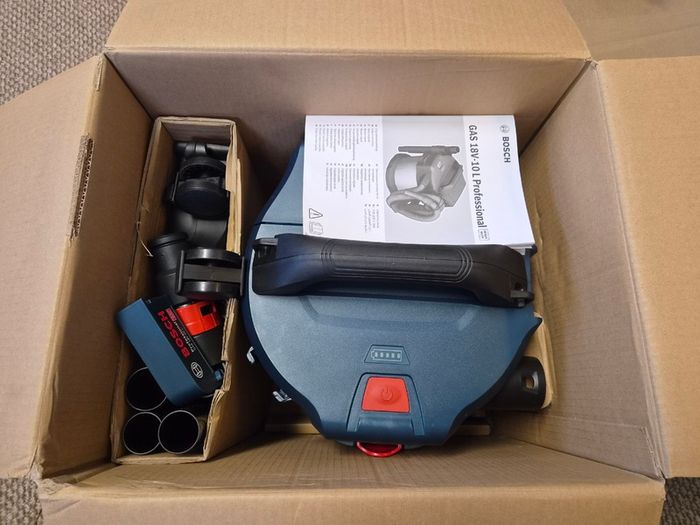 Bosch GAS 18 V10 L 34Ltr/sec 18V Li-Ion CoolPack Cordless L Class Dust Extractor - Bare