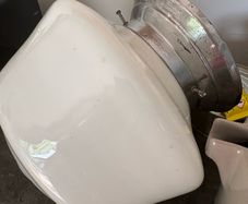 Mid Century Milk Glass Opaque Ceiling light shade