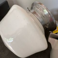 Mid Century Milk Glass Opaque Ceiling light shade