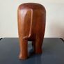 Vintage hand carved wooden elephant Image 3