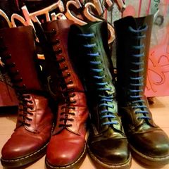 Rare Dr Martens 1914 Boots Black & Oxblood