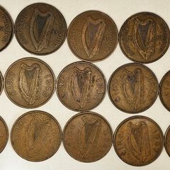 Ireland 1928-1968 Full Date 1d Penny Lot Date Run Including 1940 Key Date Penny