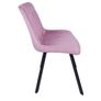 Savina Pink Velvet Upholstered Chair Image 4