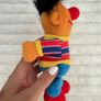 Vintage 1997 Tyco Sesame Street Beans Ernie Soft Plush approx. 8" Used Please see pictures Image 7