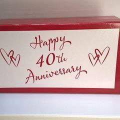 40th Ruby Anniversary Gift