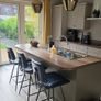 Cashmere Kitchen and Sage Green Island Image 3