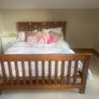 5ft Solid Wood Bed Image 2