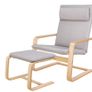 BRAND NEW Lounge Rocking Chair Relaxing with Footrest Wooden Image 2