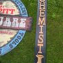 (start you own town bundle) Vintage Hand-Painted Shop Signs Job Lot Bundle Rare Commercial & Pub Decor Image 4