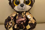 TY toy sloth  reversible sequins