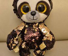 TY toy sloth  reversible sequins