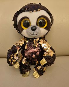 TY toy sloth  reversible sequins