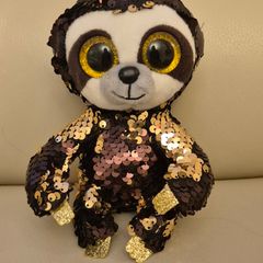TY toy sloth  reversible sequins