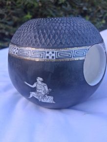 Royal Bayreuth Art Deco Cigar Ashtray and Match Striker