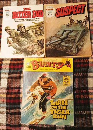 Battle Picture Library Books and Free Bunty Book.