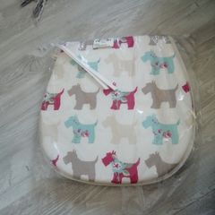 New shabby chic scotties seat cushion