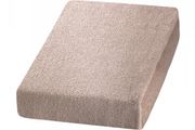 Beige terry sheet for a beauty bed