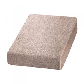Beige terry sheet for a beauty bed