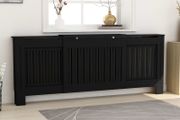 MDF Radiator Cover Black 205 cm