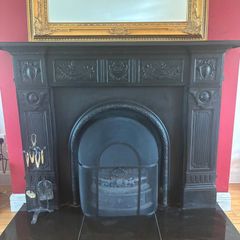 Black Cast Iron Fireplace