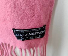 100% Lambswool scarf pink 150cm x 24cm in very good condition with no issues FREE STANDARD POSTAGE INCLUDED