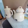 Set Of 2 Beige Tea  And Coffee Pot  St. Michael's House Pottery Dublin Image 2