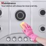 Stainless Steel Gas Hob 5 burners 76 X 50cm Natural Gas/Propane Gas Image 8