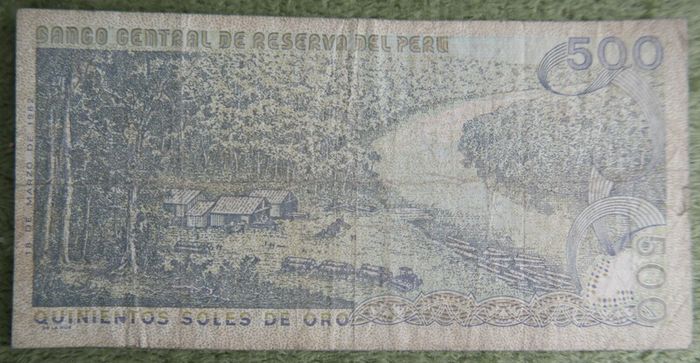 Variety of 10 Different Foreign Banknotes most of Peru