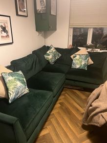 Green sofa