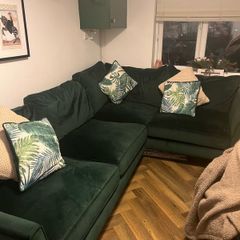 Green sofa