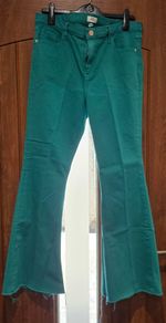 River Island teal green flare jeans New without tags