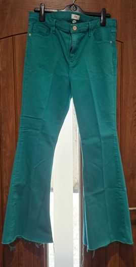 River Island teal green flare jeans New without tags