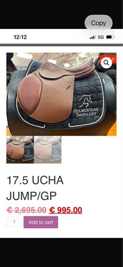 17.6 UCHA Jump/GP Saddle