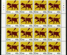 2006 Ireland 30th Anniversary of Irish Guide Dogs for the Blind Commemorative Stamp Sheetlet Plate 1B1B1B1B Mint Never Hinged (MNH)